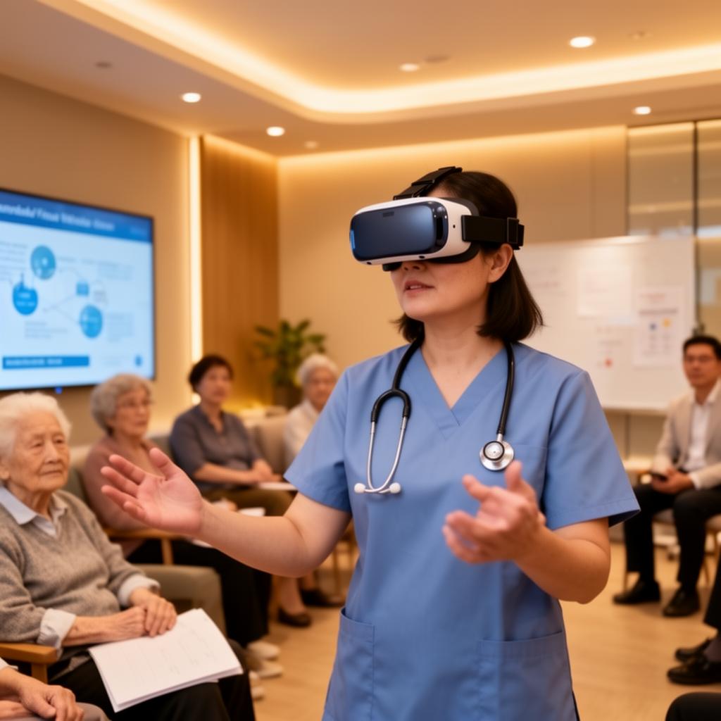 Caregiver in Dementia 360 VR training